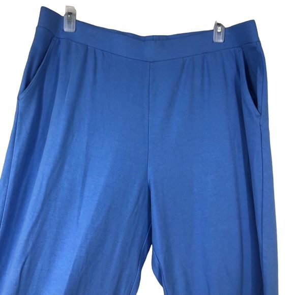 Women’s Plus SZ 2X Culottes, Gouchos, Lightblue by Appleseed Woman, Spandex blen - Picture 2 of 7